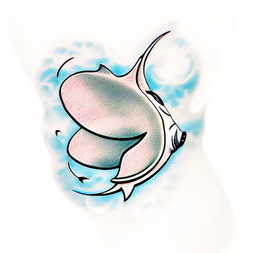 manta ray tattoo design idea