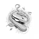 Snake Bite Lsd tattoo design idea