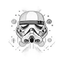 Create your intergalactic masterpiece! Unleash the force of AI with an epic Star Wars space battle scene. tattoo design idea