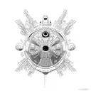 Create your intergalactic masterpiece! Unleash the force of AI with an epic Star Wars space battle scene. tattoo design idea