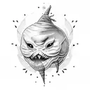 turnip head tattoo design idea