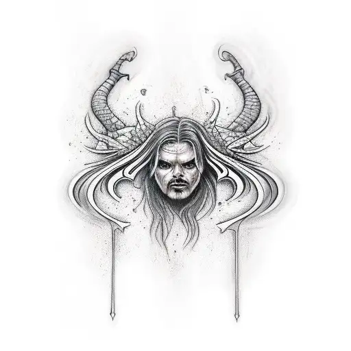 dart with supernatural Series tattoo design idea