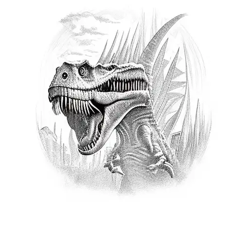 jurassic Park ban  tattoo design idea