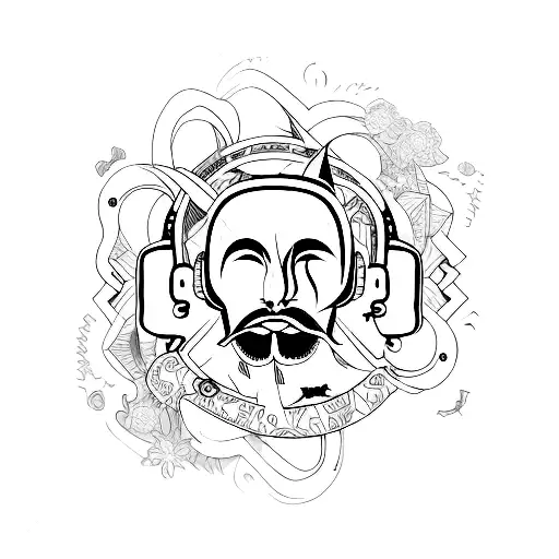 mysterious  tattoo design idea