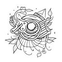 mysterious  tattoo design idea