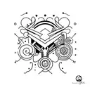 mysterious  tattoo design idea