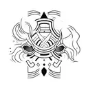 mysterious  tattoo design idea