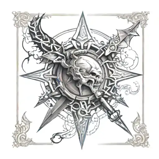 Elder Scrolls games tattoo design idea