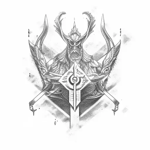 brújula y frase si parvis magna  tattoo design idea
