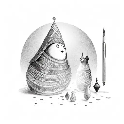 nesting doll tattoo design idea