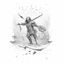 David and Goliath  tattoo design idea
