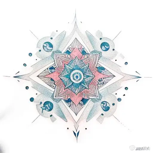 leo star constellation  tattoo design idea