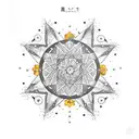 leo star constellation  tattoo design idea