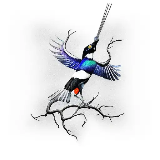 magpie newcastle united  tattoo design idea