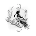 magpie newcastle united  tattoo design idea