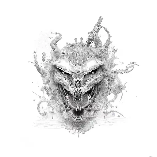 bike chain tattoo design idea