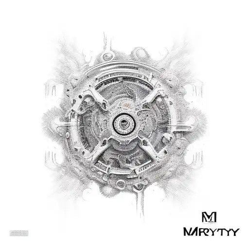 bike chain tattoo design idea