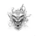 bike chain tattoo design idea