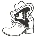 cowboy boot with hat   tattoo design idea