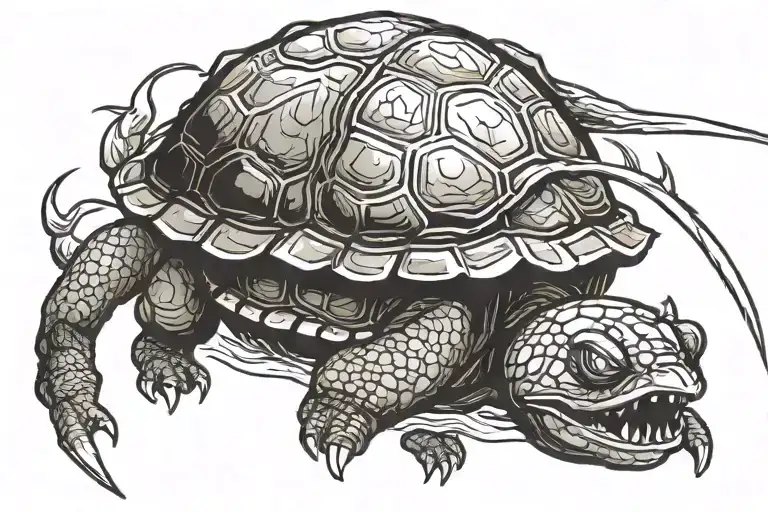 games of thrones house sigil but for the ninja turtle family tattoo design idea