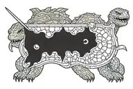 games of thrones house sigil but for the ninja turtle family tattoo design idea