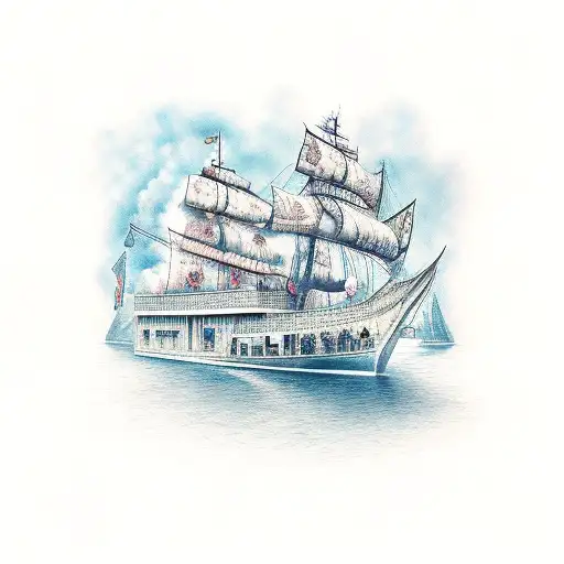 burn the boats tattoo design idea