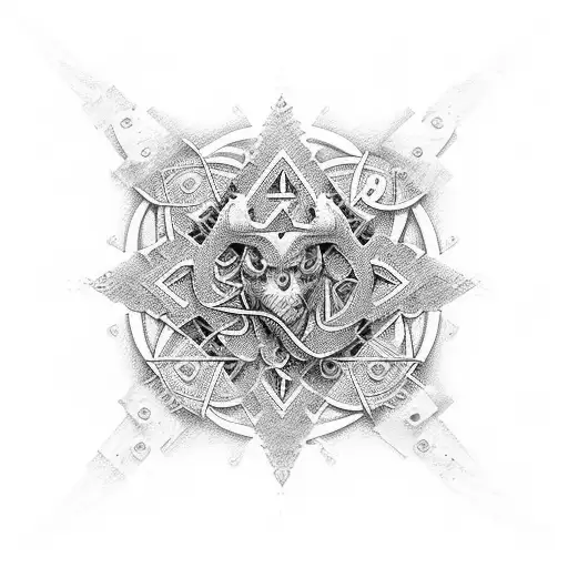 mezquita con cadenas (amor imposible entre cristiano y musulman) tattoo design idea