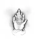 Thousand Hand Buddha tattoo design idea