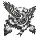 freedom of speech in a circle protected by harsh tattoo design idea