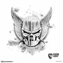 Guerreiro spartacus  tattoo design idea