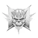 fall of lucifer tattoo design idea