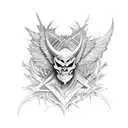 fall of lucifer tattoo design idea