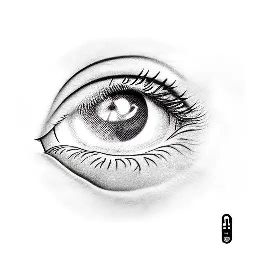 turkish eye tattoo design idea