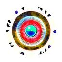 turkish eye blue tattoo design idea