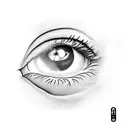 turkish eye tattoo design idea