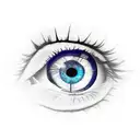 turkish eye tattoo design idea