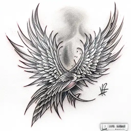 Phoenix tattoo design idea