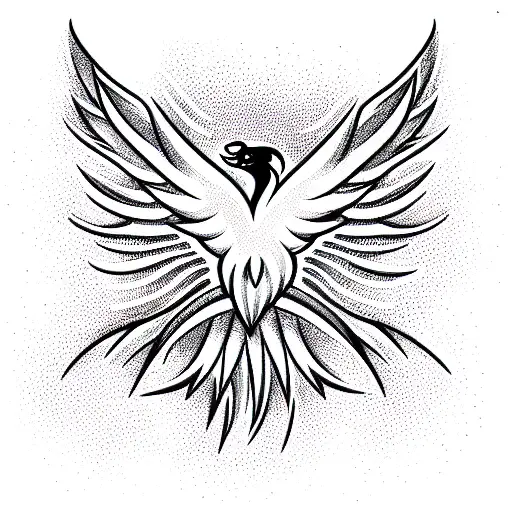 Phoenix tattoo design idea