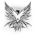 Phoenix tattoo design idea