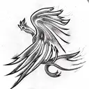 Phoenix tattoo design idea