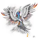Phoenix tattoo design idea