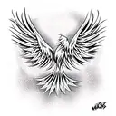 Phoenix tattoo design idea