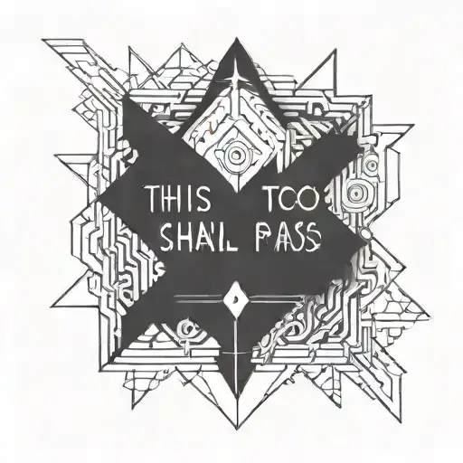 this too shall pass tattoo design idea