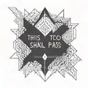 this too shall pass tattoo design idea