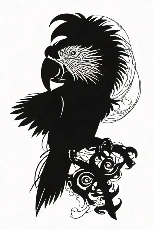 Macaw tattoo design idea