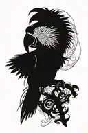 Macaw tattoo design idea