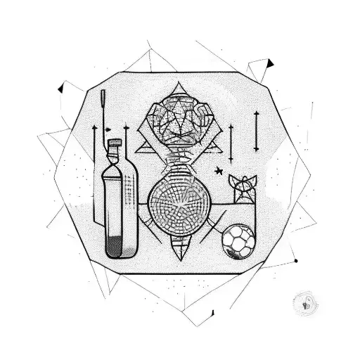 travel medicine sport tattoo design idea
