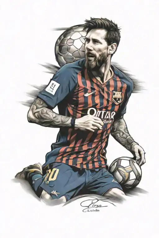 Messi tattoo design idea