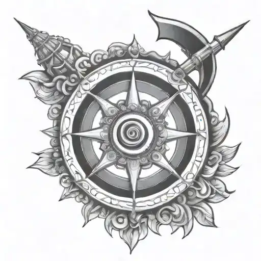 Karnan from Mahabharat  tattoo design idea