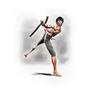 Bruce Lee tattoo design idea